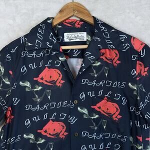 WACKO MARIA Guilty Parties Rayon Shirt Mens M Always Sunshine In My Heart Japan